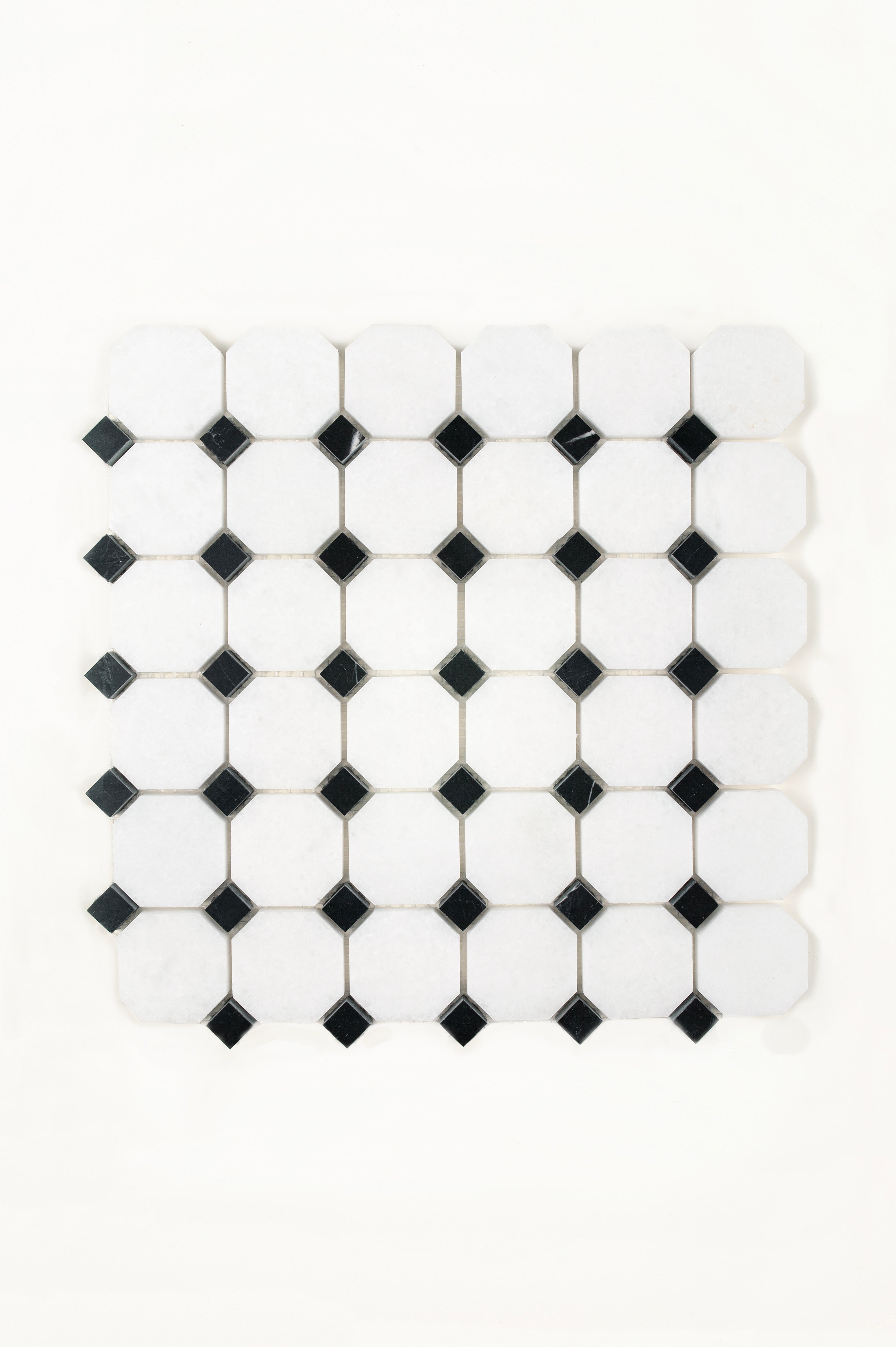 Carrara Cristallo Octagon & Dot